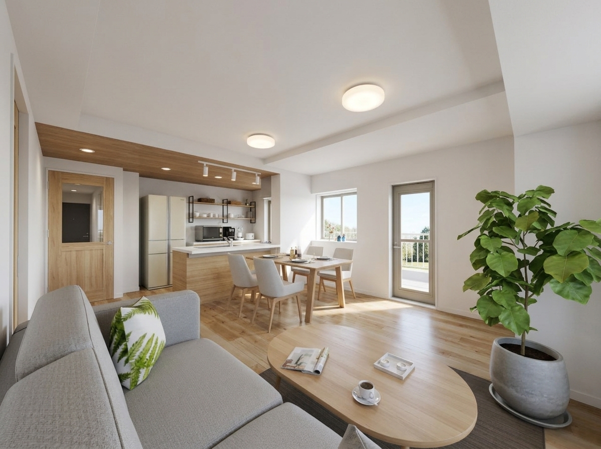 澄み渡る空の下で